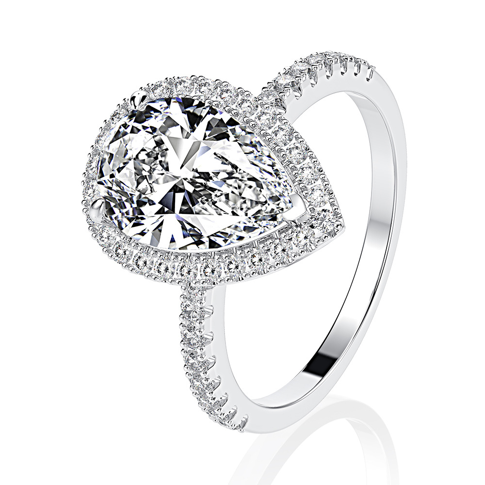 7 carat pear shaped shop diamond ring