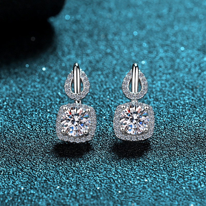 14K Odettes Kiss Moissanite Earrings 3 Sizes Available  Lovélle  Jewellery
