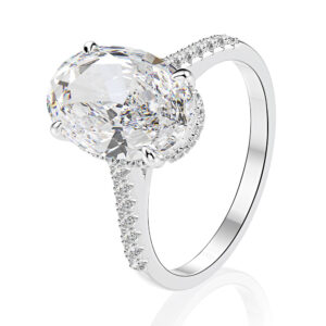 Silver Fine Jewelry Ring Heart Pendant Zircon 925 Sterling Silver