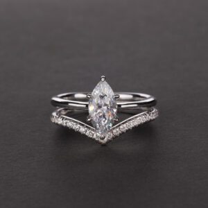 Vintage simple ring horse eye shape AAAAA cz Zircon engagement diamond ring