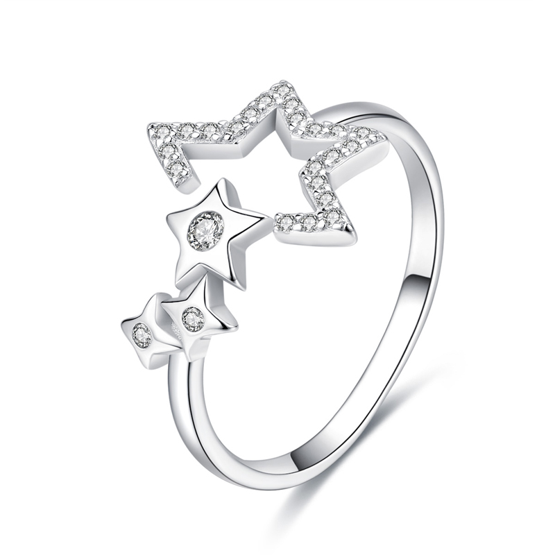 Star Diamond Rings 925 Sterling Silver Rings SK Jeweller Australia