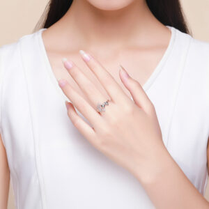 Star Diamond Rings 925 Sterling Silver Rings