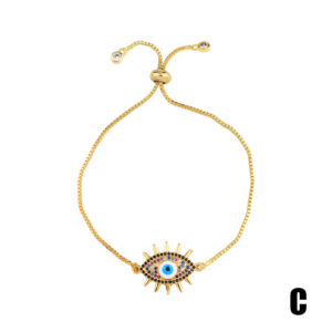 New Arrival Delicate Jewelry Colored Gold Plated Rainbow Cubic Zirconia Rhinestone Bracelet