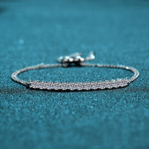 Total 2 Carat D Color Moissanite Bracelet Gemstone